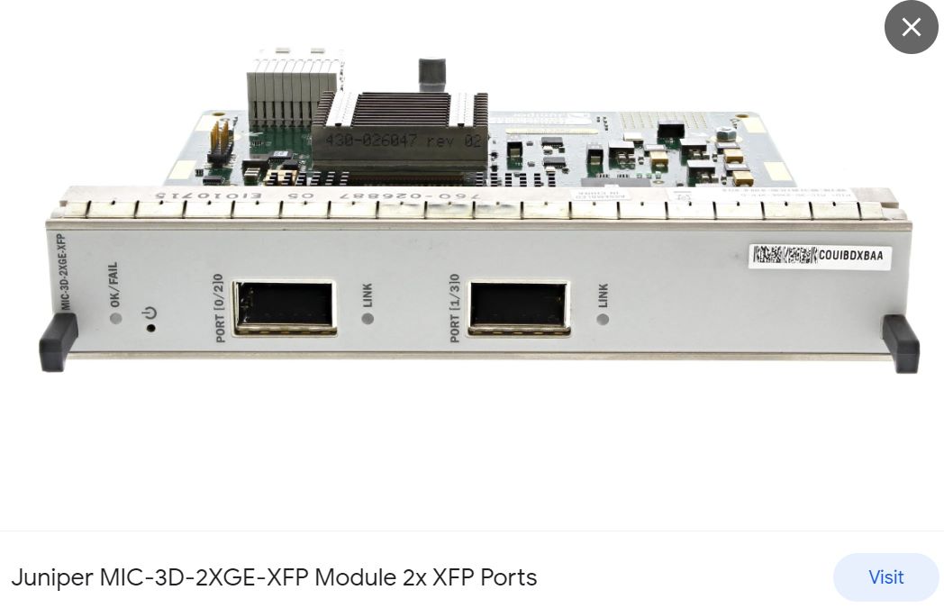 MIC-3D-2XGE-XFP - Juniper Router MX960 Modules & Cards